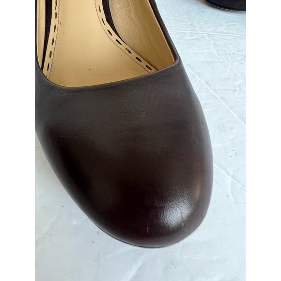 Coach Missy Women's Brown Soft Leather Napa Round Toe Pump Heel Shoes Size 9B - Picture 3 of 10